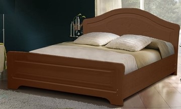 Кровать полуторная Ивушка-5 2000х1200 с высоким изножьем, цвет Итальянский орех в Находке - предосмотр
