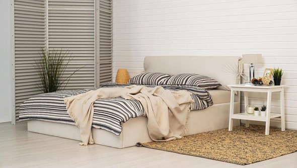 Полутороспальная кровать Керри 1400х2000 с подъёмным механизмом в Артеме - изображение