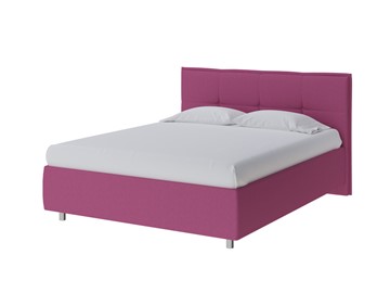 Кровать 1.5-спальная Lino 140х200, Рогожка (Savana Berry (фиолетовый)) во Владивостоке