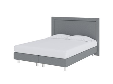 Кровать 1,5-спальная London Boxspring Elite 140х200, Рогожка (Savana Grey (серый)) в Уссурийске