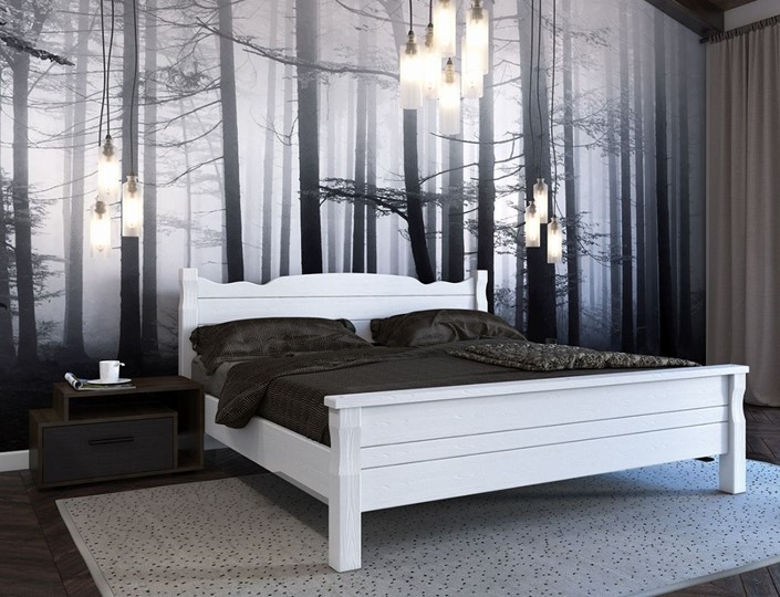 Кровать в спальню Мюнхен-4 (Белый античный) 160х200 во Владивостоке - изображение 2