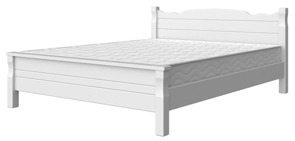 Кровать в спальню Мюнхен-4 (Белый античный) 160х200 в Артеме - изображение