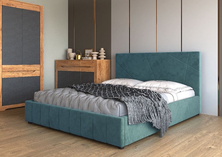 Кровать 1,5-спальная Нельсон Абстракция 120х200 (вариант 4) с подъёмным механизмом в Уссурийске - изображение 1