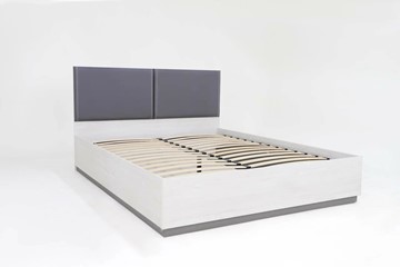 Кровать с подъемным механизмом полутороспальная Винтер-14, винтерберг/темно-серый/спейс графит в Уссурийске - предосмотр 1