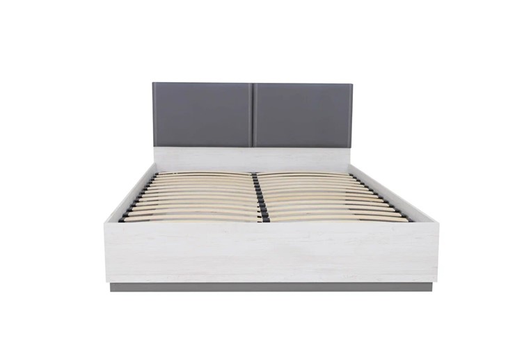 Кровать с подъемным механизмом полутороспальная Винтер-14, винтерберг/темно-серый/спейс графит в Уссурийске - изображение 2