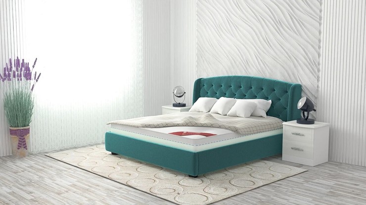 Спальная кровать Сильва 140х200 (с основанием) во Владивостоке - изображение 8
