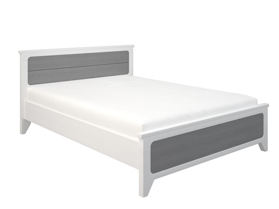 Кровать 1,5-спальная Соня 1200, Белый/Серый в Артеме - изображение