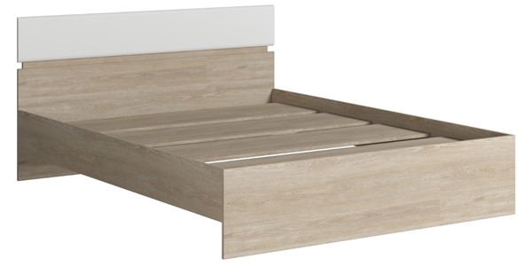 Кровать 1.5-спальная Светлана 1400, белый/дуб сонома в Артеме - изображение