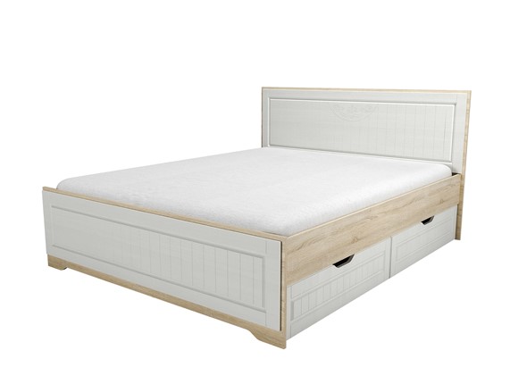 Спальная кровать с ящиками НМ 040.34 Оливия Дуб Сонома в Артеме - изображение