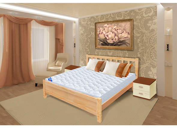 Спальная кровать Прага 140х200 с оcнованием во Владивостоке - изображение