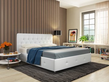Кровать с механизмом полуторная Афина размер 140х200, Ideal 301.кож.зам во Владивостоке