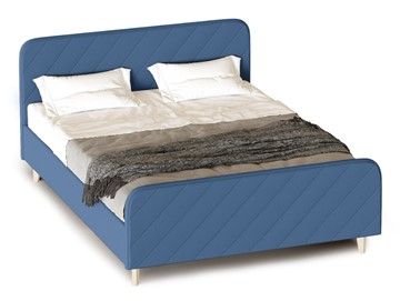 Кровать Мелоди 1400 (с основанием) Альба синий во Владивостоке