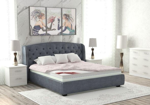 Кровать 2-х спальная Сильва 160х200 (с основанием) в Артеме - изображение