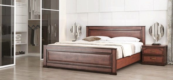 Двуспальная кровать Стиль 2, 160х190 с основанием в Артеме - изображение