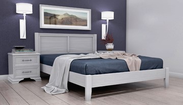 Двуспальная кровать Грация-3 (Белый Античный) 160х200 в Артеме