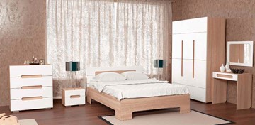 Модульная спальня Некст, цвет дуб сонома/белый во Владивостоке