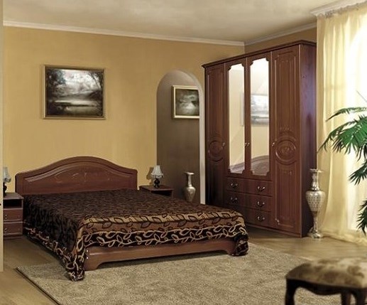 Модульная спальня Ивушка-5, цвет Итальянский орех во Владивостоке - изображение