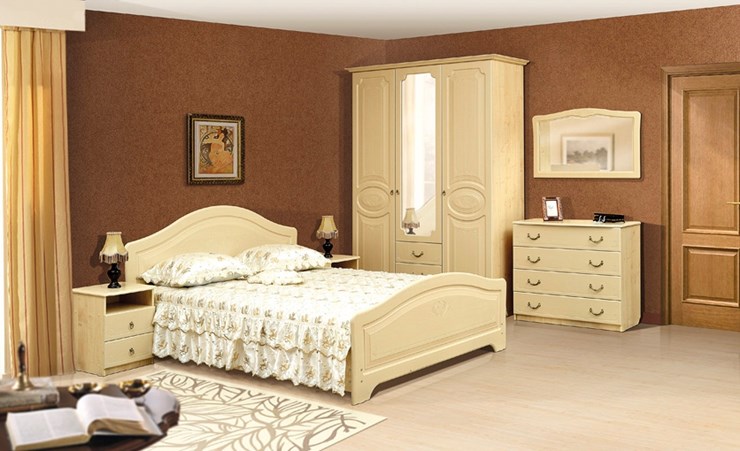 Спальный гарнитур Ивушка-5, цвет Дуб беленый во Владивостоке - изображение