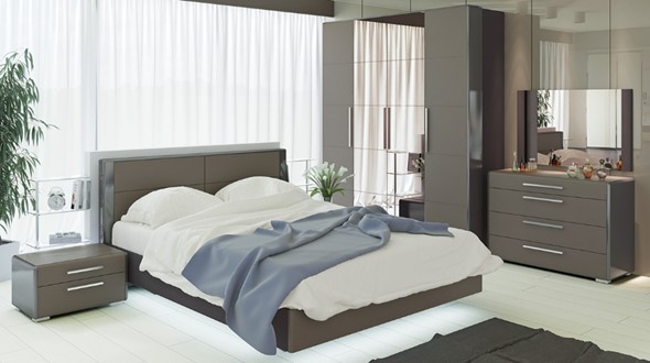 Гарнитур в спальню Наоми №3, цвет Фон серый, Джут во Владивостоке - изображение