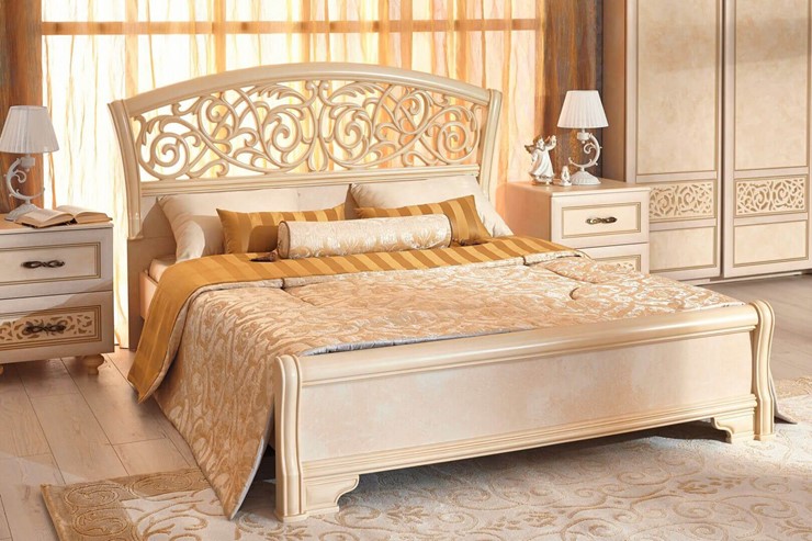 Спальный гарнитур Александрия, кровать, 2 тумбочки, Ленто во Владивостоке - изображение 5