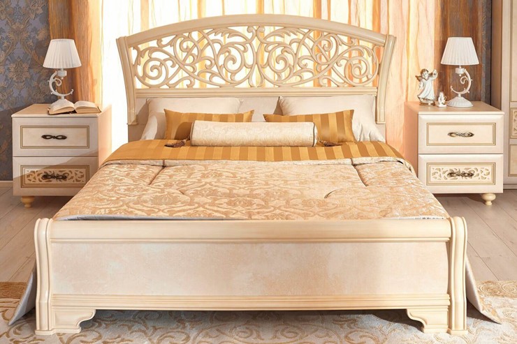 Спальный гарнитур Александрия, кровать, 2 тумбочки, Ленто во Владивостоке - изображение 6