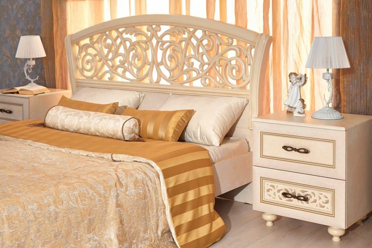 Спальный гарнитур Александрия, кровать, 2 тумбочки, Ленто во Владивостоке - изображение 10
