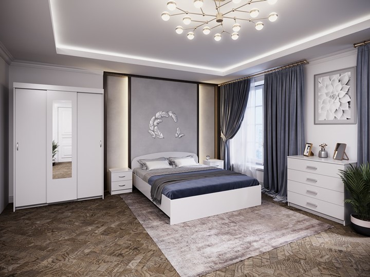 Модульная спальня Белое решение во Владивостоке - изображение