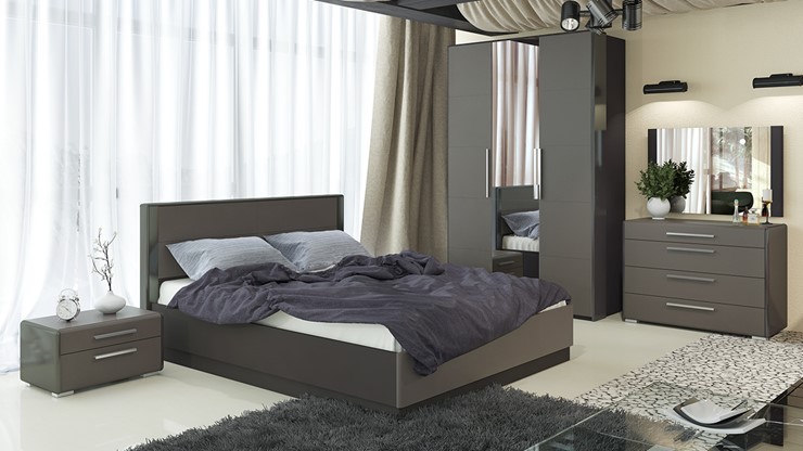 Гарнитур в спальню Наоми №1, цвет Фон серый, Джут во Владивостоке - изображение 6