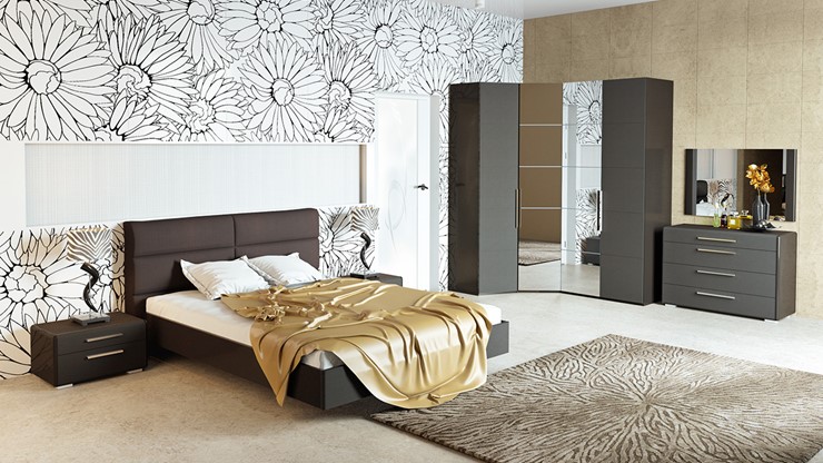 Гарнитур в спальню Наоми №3, цвет Фон серый, Джут во Владивостоке - изображение 4