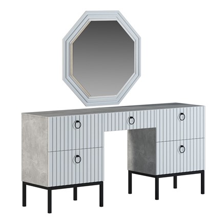 Косметический стол с зеркалом Бержер, Б 2.0.6 в Артеме - изображение