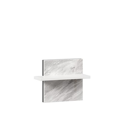 Полка навесная Норд 677.130 (Белый/Статуарио) в Артеме - изображение