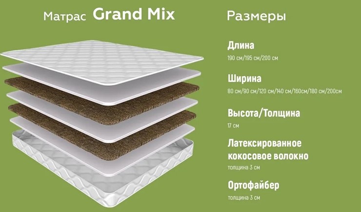 Матрас Grand, Mix во Владивостоке - изображение 5