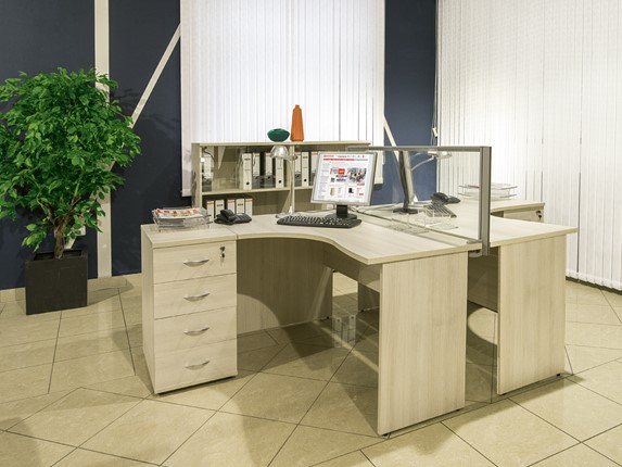 Набор мебели в офис Комфорт (дуб шамони) №2 во Владивостоке - изображение