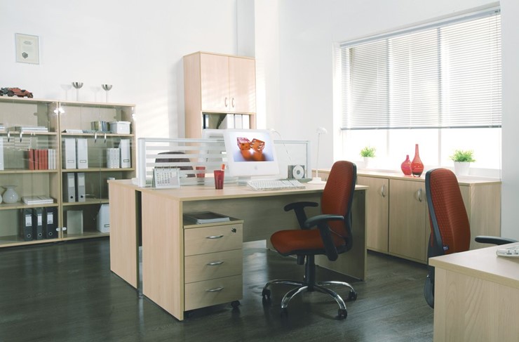 Набор мебели в офис Формула (вяз светлый) во Владивостоке - изображение 5