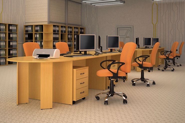 Мебель для персонала Классик рабочее место для опенспэйса (фрифло) в Артеме - изображение