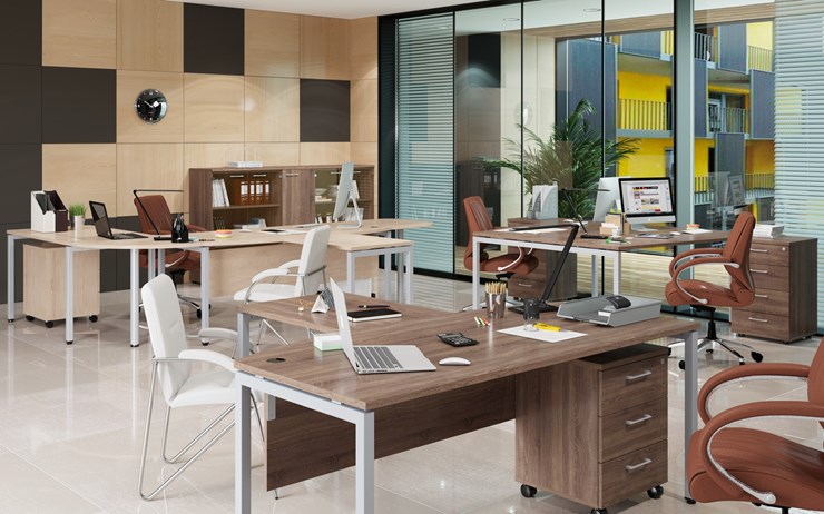 Офисный набор мебели Xten S 1 - один стол с приставным брифингом в Уссурийске - изображение