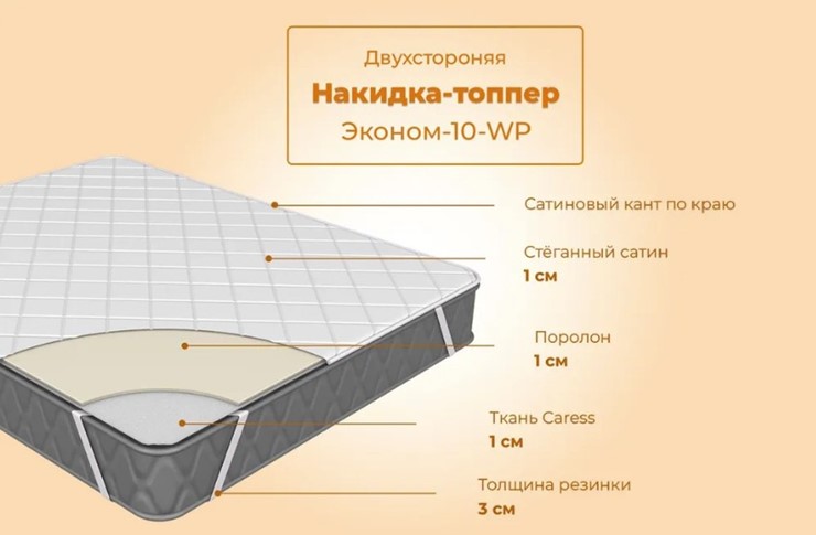 Топпер-никидка Эконом 10WP во Владивостоке - изображение 1