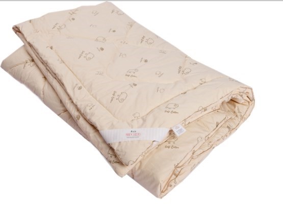 Одеяло Овечья шерсть, теплое, ПВХ, тик в Уссурийске - изображение