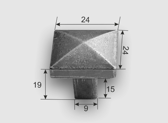 Ручка кнопка 0001 (0) Античное серебро во Владивостоке - изображение 1