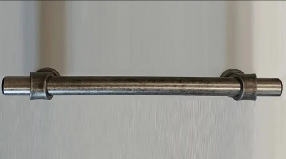 Ручка-скоба (128 мм), античное серебро Прованс в Находке - изображение