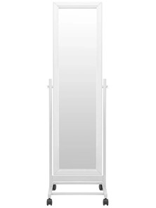 Зеркало напольное в гардероб BeautyStyle 27 (135х42,5см) Белое в Находке - предосмотр 1