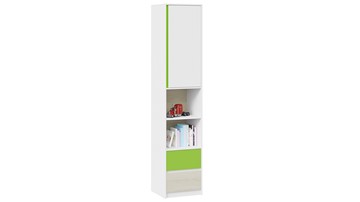 Комбинированный шкаф детский Сканди СМ-386.07.20-20 (Дуб Гарден, Белая, Зеленый) в Уссурийске