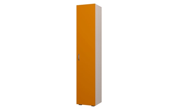Детский шкаф 400 ДБ Млечный дуб, Оранжевый в Находке - изображение