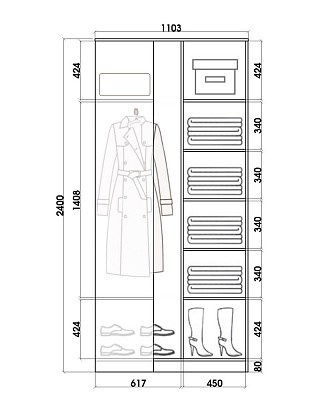 Детский угловой шкаф Хит-У-24-4-77-17, Абстракция №1, Венге в Артеме - изображение 2