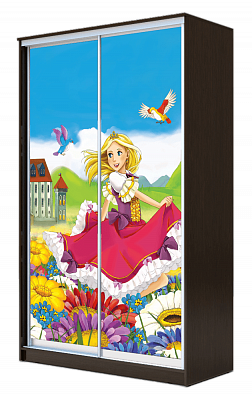 Детский шкаф ХИТ 24-4-14-77-11, Принцесса, венге во Владивостоке - изображение