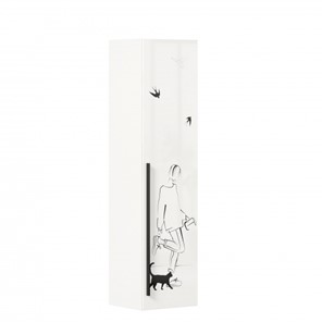 1-створчатый шкаф Джоли Тип 1 ЛД 535.010, Серый шелк во Владивостоке - предосмотр