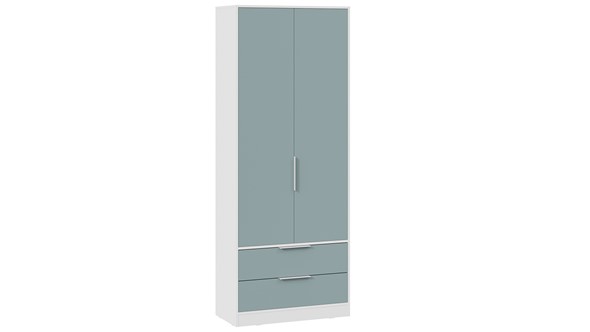 Шкаф для одежды Марли (Белый/Серо-голубой) в Артеме - изображение