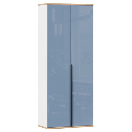 Шкаф двухстворчатый Урбан 528.050, белый/капри синий в Артеме - изображение