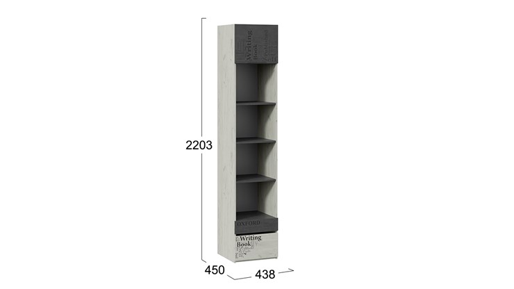Шкаф комбинированный Оксфорд-2 ТД-399.07.20 в Артеме - изображение 5