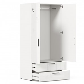 2-створчатый шкаф комбинированный Джоли ЛД 535.040, Серый шелк в Артеме - предосмотр 2